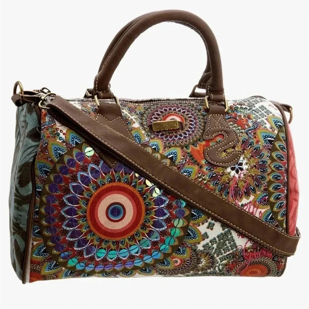 Desigual Rigido Galatic Handbag, Fuxia Rose